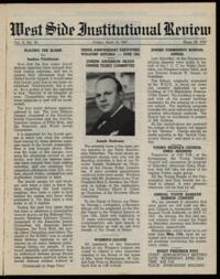 West Side Institutional Review Vol. X No. 32