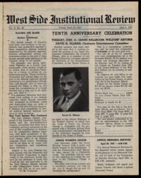West Side Institutional Review Vol. X No. 33