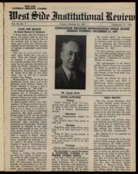 West Side Institutional Review Vol. XI No. 07