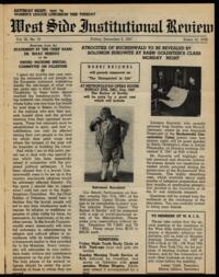 West Side Institutional Review Vol. XI No. 13