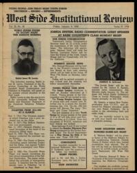 West Side Institutional Review Vol. XI No. 18