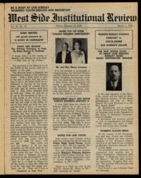 West Side Institutional Review Vol. XI No. 19