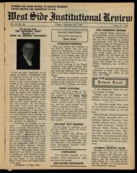 West Side Institutional Review Vol. XI No. 24