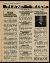 West Side Institutional Review Vol. XI No. 29