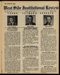 West Side Institutional Review Vol. XI No. 32