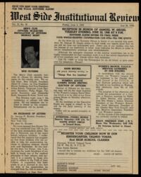 West Side Institutional Review Vol. XI No. 39