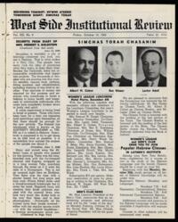 West Side Institutional Review Vol. XIII No. 06