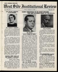 West Side Institutional Review Vol. XIII No. 07