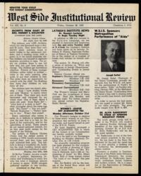 West Side Institutional Review Vol. XIII No. 08