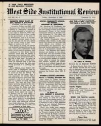 West Side Institutional Review Vol. XIII No. 09