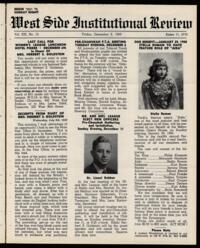 West Side Institutional Review Vol. XIII No. 13