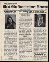 West Side Institutional Review Vol. XIII No. 15