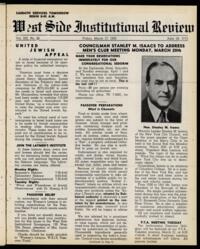 West Side Institutional Review Vol. XIII No. 28