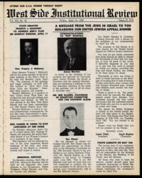 West Side Institutional Review Vol. XIII No. 32