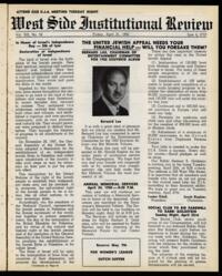 West Side Institutional Review Vol. XIII No. 33