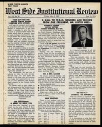 West Side Institutional Review Vol. XIII No. 35