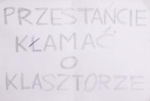 Stop the lie about the convent (translation from Polish)