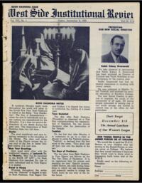 West Side Institutional Review Vol. XIV No. 01