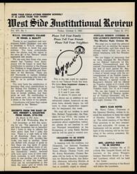 West Side Institutional Review Vol. XIV No. 05