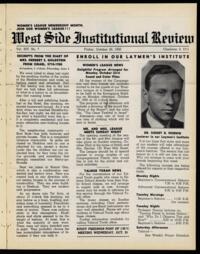 West Side Institutional Review Vol. XIV No. 07