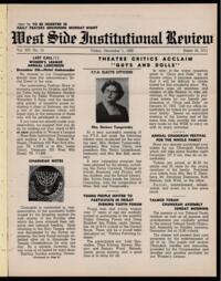 West Side Institutional Review Vol. XIV No. 13