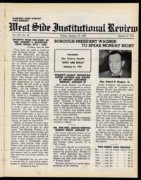 West Side Institutional Review Vol. XIV No. 20