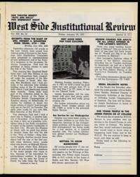 West Side Institutional Review Vol. XIV No. 21