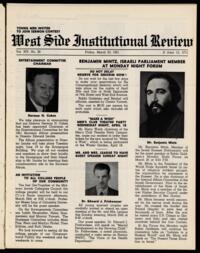 West Side Institutional Review Vol. XIV No. 29