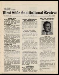 West Side Institutional Review Vol. XIV No. 33