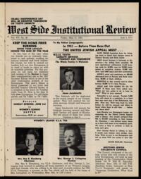 West Side Institutional Review Vol. XIV No. 36
