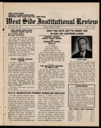 West Side Institutional Review Vol. XIV No. 38