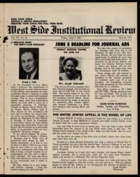 West Side Institutional Review Vol. XIV No. 39