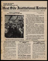 West Side Institutional Review Vol. XV No. 01