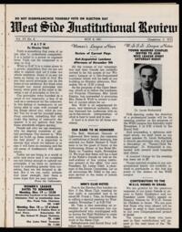 West Side Institutional Review Vol. XV No. 08