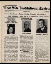 West Side Institutional Review Vol. XV No. 13