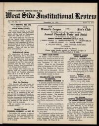 West Side Institutional Review Vol. XV No. 14