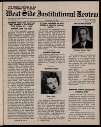 West Side Institutional Review Vol. XV No. 16