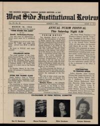 West Side Institutional Review Vol. XV No. 26