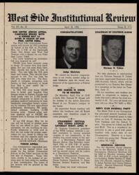 West Side Institutional Review Vol. XV No. 32