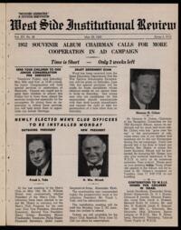 West Side Institutional Review Vol. XV No. 38