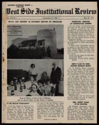 West Side Institutional Review Vol. XVI No. 01