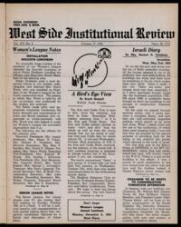 West Side Institutional Review Vol. XVI No. 06