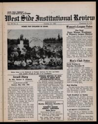West Side Institutional Review Vol. XVI No. 08