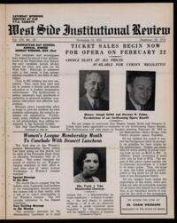 West Side Institutional Review Vol. XVI No. 10