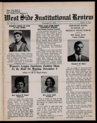 West Side Institutional Review Vol. XVI No. 11