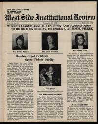West Side Institutional Review Vol. XVI No. 12