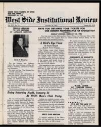 West Side Institutional Review Vol. XVI No. 19