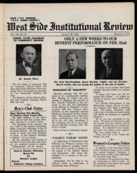 West Side Institutional Review Vol. XVI No. 21