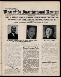 West Side Institutional Review Vol. XVI No. 22