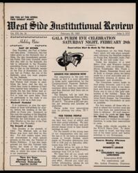 West Side Institutional Review Vol. XVI No. 24